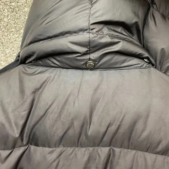 Ralph Lauren Polo Down Puffer Winter Jacket Mens XL Black Full Zip Snap Hood - Picture 10 of 11